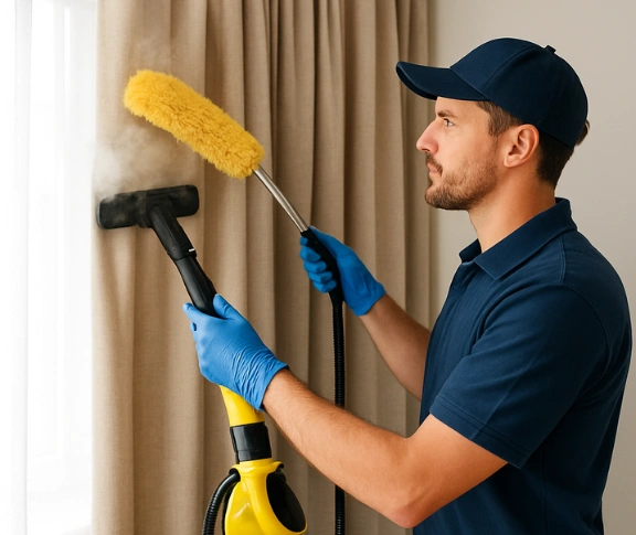 Trusted residential curtain cleaning technician Matty Curtain Cleaning maraylya-nsw QLD